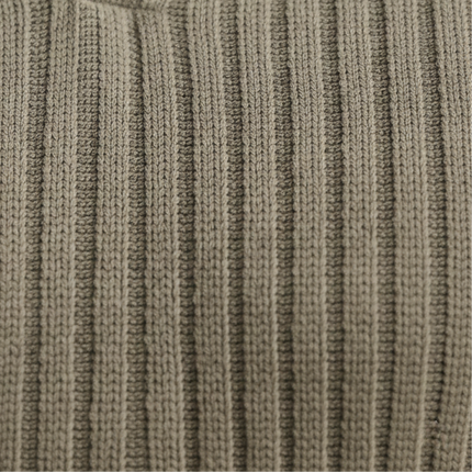 Felix | Slim Fit Ribbed Knit V-Neck Polo Shirt