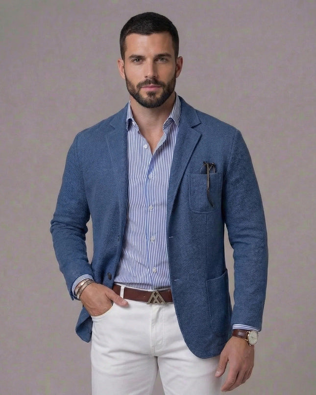 Grant | Linen-Blend Tailored Blazer Jacket for Men