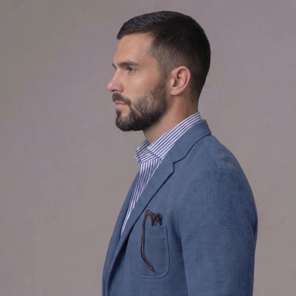 Grant | Linen-Blend Tailored Blazer Jacket for Men