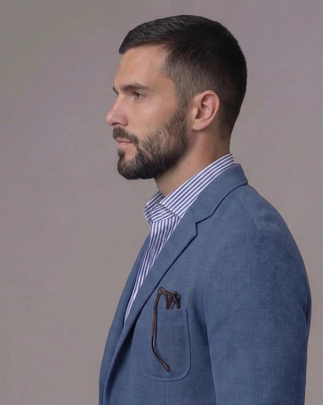 Grant | Linen-Blend Tailored Blazer Jacket for Men