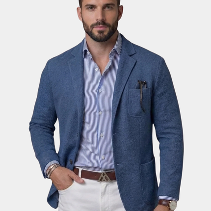 Grant | Linen-Blend Tailored Blazer Jacket for Men