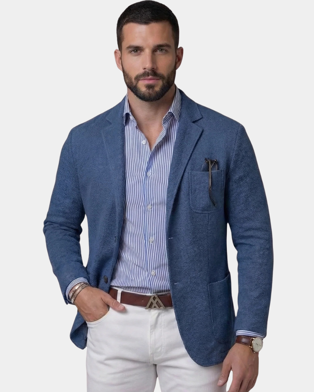 Grant | Linen-Blend Tailored Blazer Jacket for Men