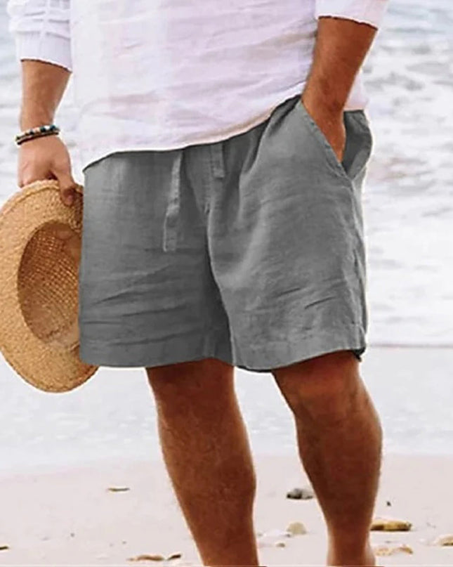 Hannes | Linen Drawstring Shorts
