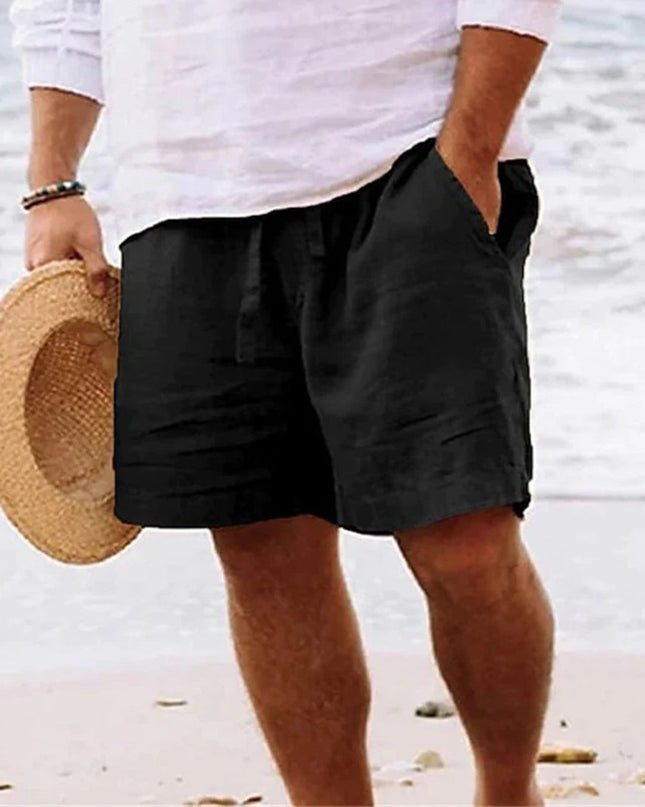 Hannes | Linen Drawstring Shorts