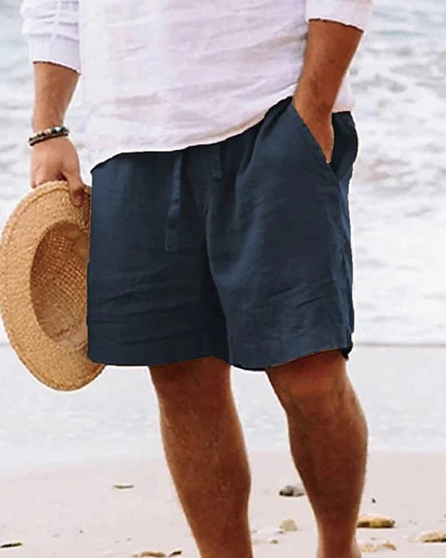 Hannes | Linen Drawstring Shorts