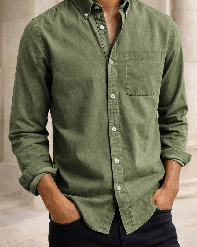 Harrison | Button-Down Long Sleeve Casual Shirt