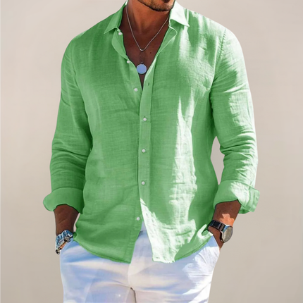 Harrison | Linen Button-Front Casual Shirt for Men