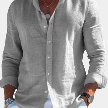 Harrison | Linen Button-Front Casual Shirt for Men