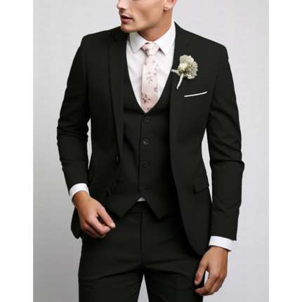James | Slim Fit Three-Piece Suit with Notch Lapels