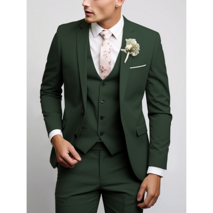 James | Slim Fit Three-Piece Suit with Notch Lapels