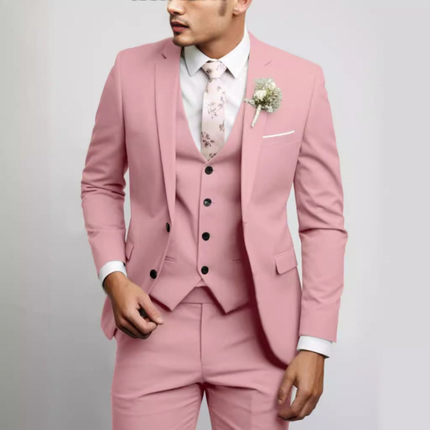 James | Slim Fit Three-Piece Suit with Notch Lapels