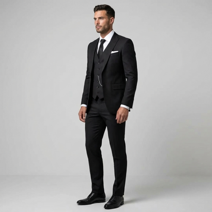 James | Tailored Slim Fit Three-Piece Suit for Weddings