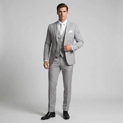 James | Tailored Slim Fit Three-Piece Suit for Weddings