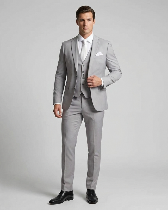 James | Tailored Slim Fit Three-Piece Suit for Weddings