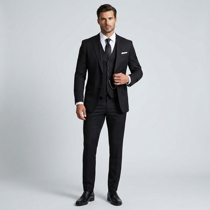 James | Tailored Slim Fit Three-Piece Suit for Weddings