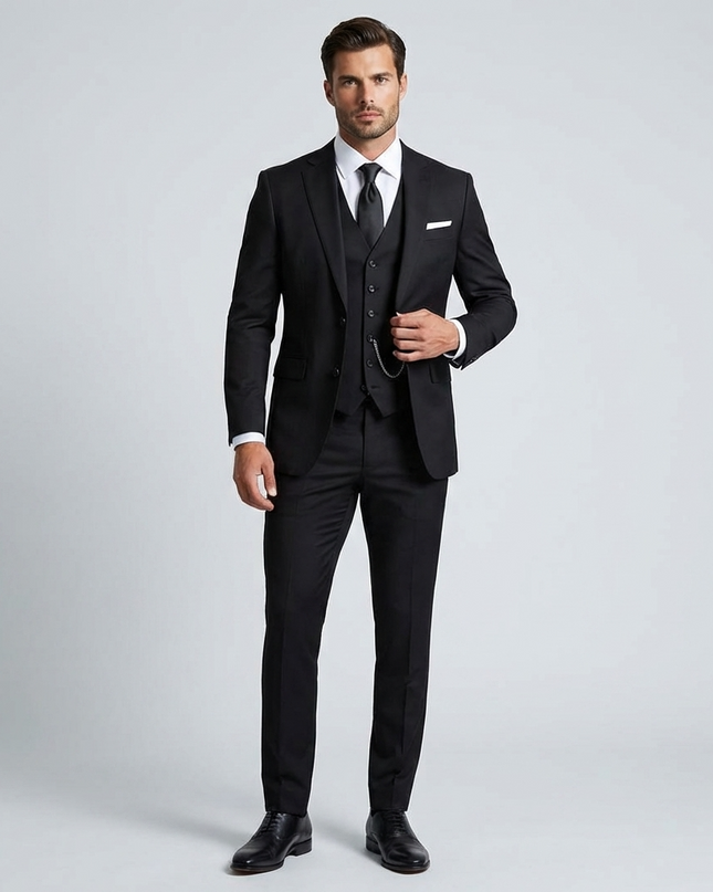 James | Tailored Slim Fit Three-Piece Suit for Weddings