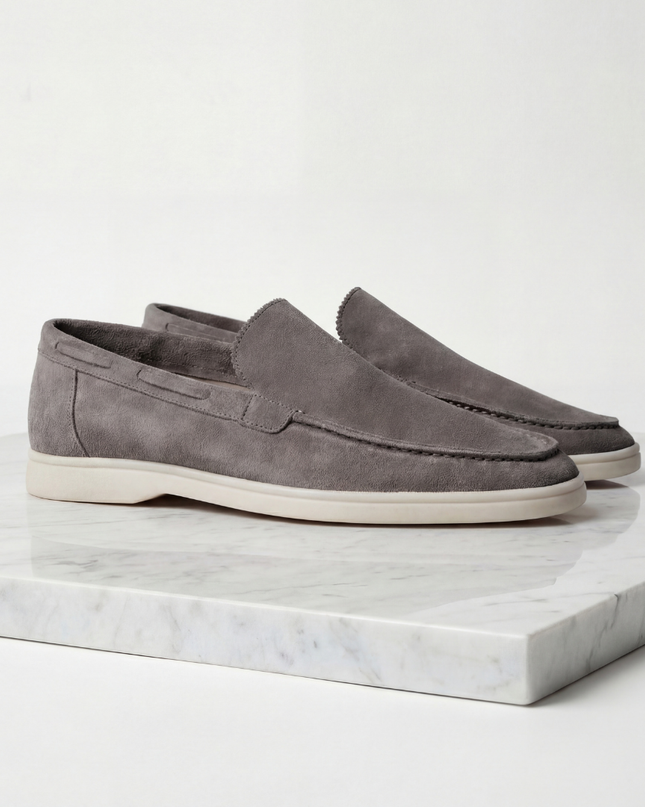 Julian | Classic Slip-On Loafers with Moc Toe Design