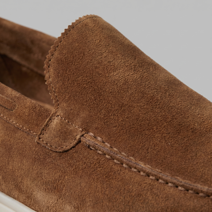 Julian | Classic Slip-On Loafers with Moc Toe Design