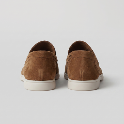 Julian | Classic Slip-On Loafers with Moc Toe Design