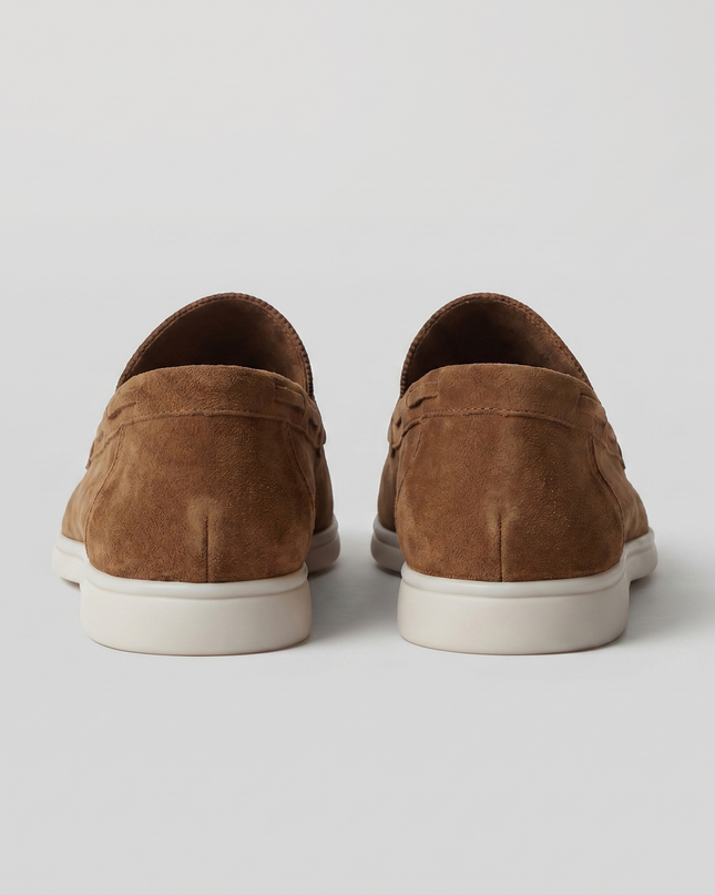Julian | Classic Slip-On Loafers with Moc Toe Design