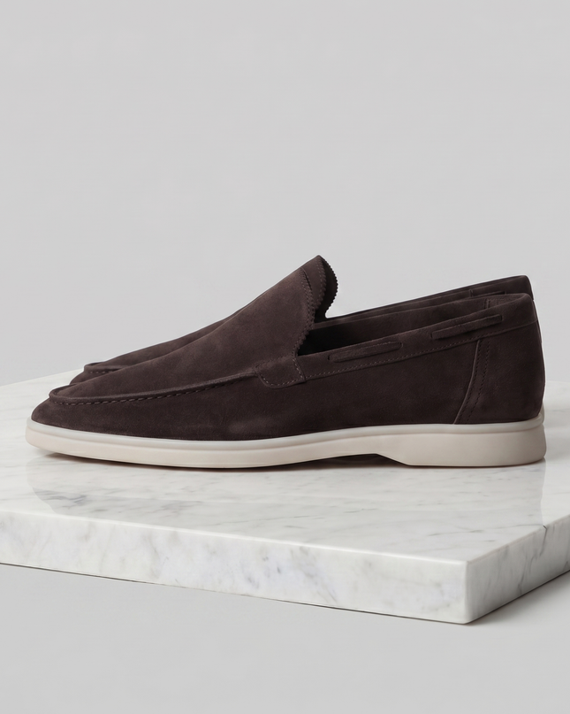 Julian | Classic Slip-On Loafers with Moc Toe Design