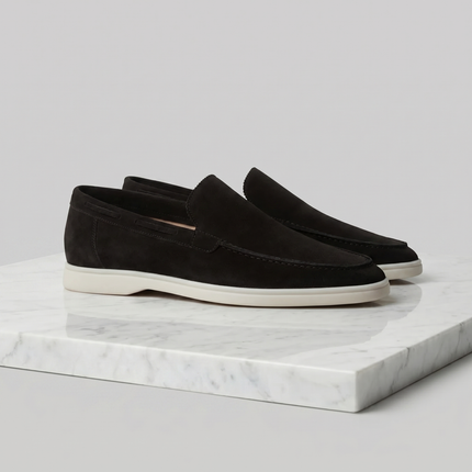 Julian | Classic Slip-On Loafers with Moc Toe Design