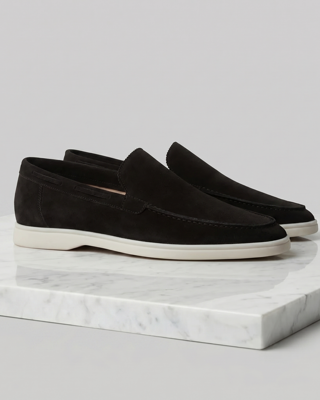Julian | Classic Slip-On Loafers with Moc Toe Design