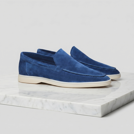 Julian | Classic Slip-On Loafers with Moc Toe Design