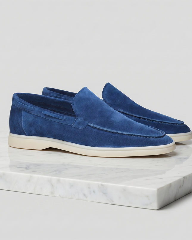 Julian | Classic Slip-On Loafers with Moc Toe Design