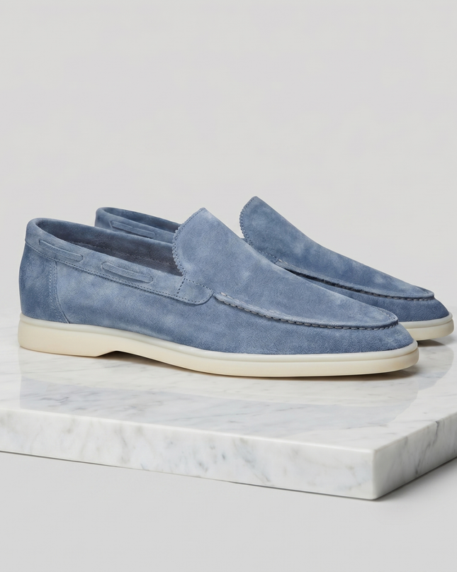 Julian | Classic Slip-On Loafers with Moc Toe Design