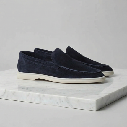 Julian | Classic Slip-On Loafers with Moc Toe Design