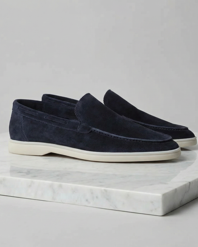 Julian | Classic Slip-On Loafers with Moc Toe Design