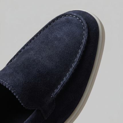 Julian | Classic Slip-On Loafers with Moc Toe Design