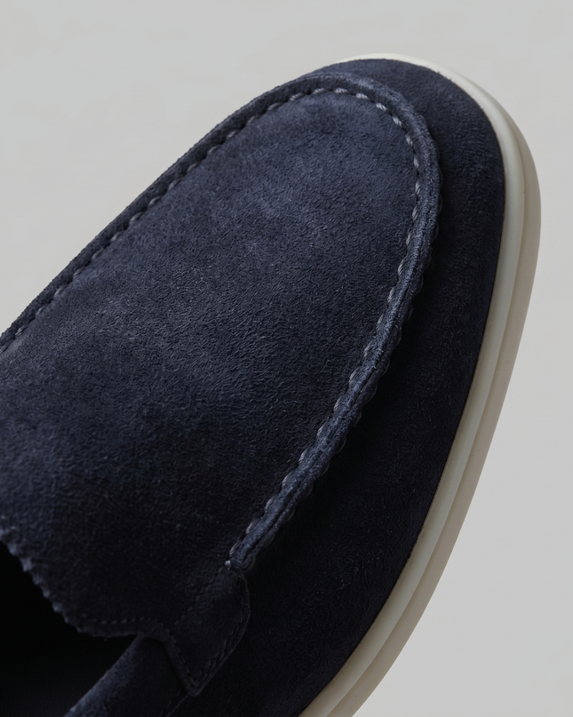 Julian | Classic Slip-On Loafers with Moc Toe Design