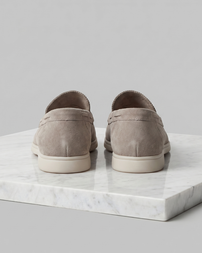 Julian | Classic Slip-On Loafers with Moc Toe Design