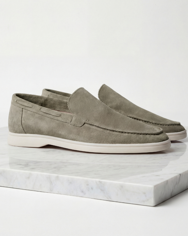 Julian | Classic Slip-On Loafers with Moc Toe Design