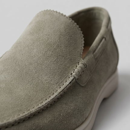 Julian | Classic Slip-On Loafers with Moc Toe Design