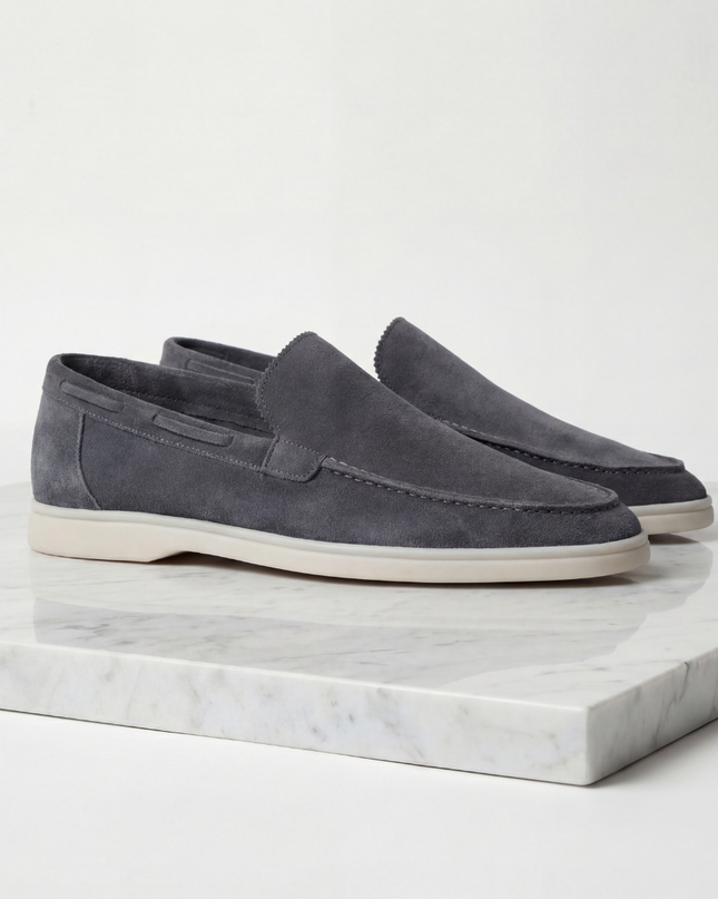 Julian | Classic Slip-On Loafers with Moc Toe Design