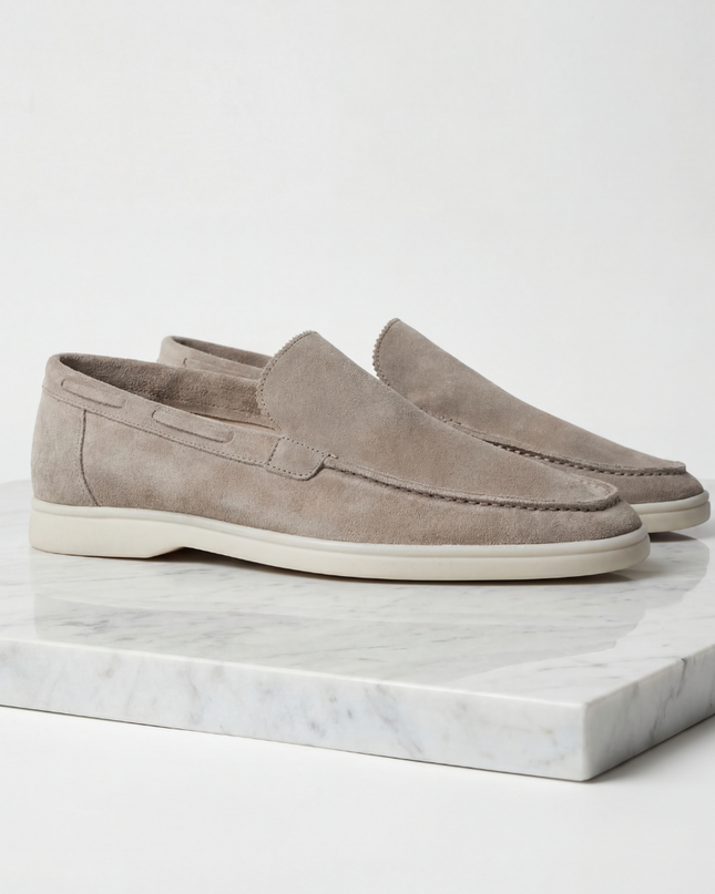 Julian | Classic Slip-On Loafers with Moc Toe Design