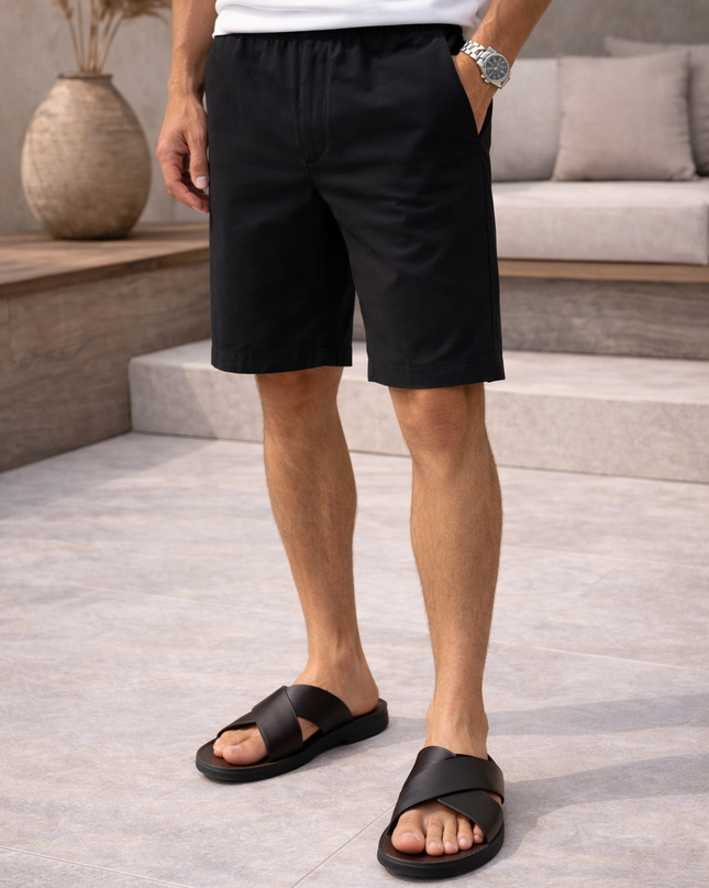 Lawrence | Cross Strap Slide Sandals for Men