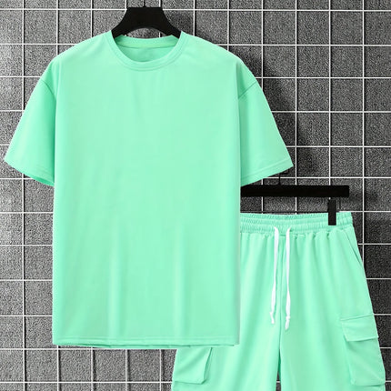 Logan | Oversized T-Shirt & Cargo Shorts Co-ord Set