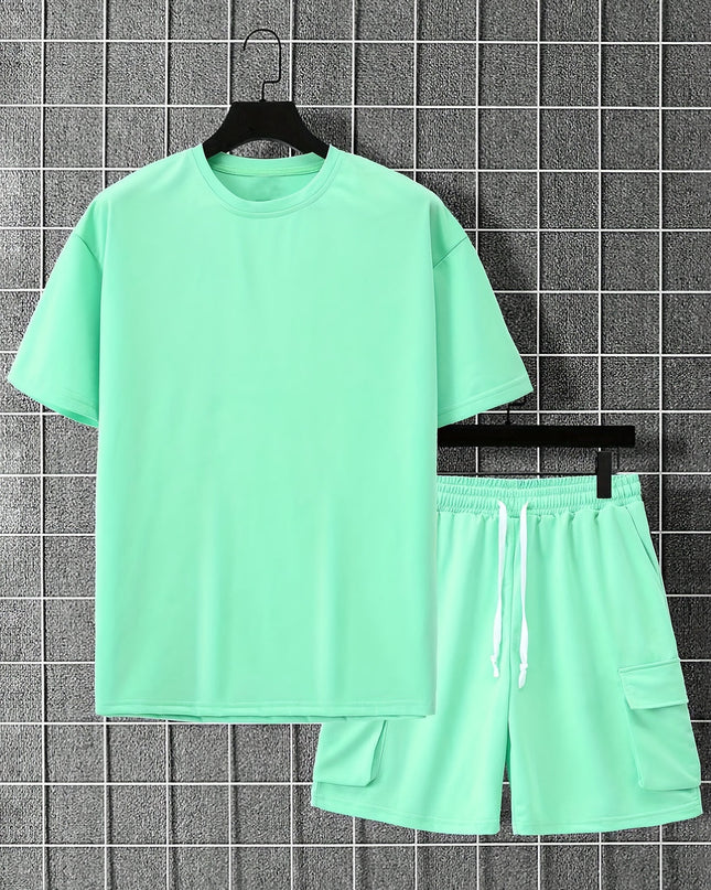 Logan | Oversized T-Shirt & Cargo Shorts Co-ord Set