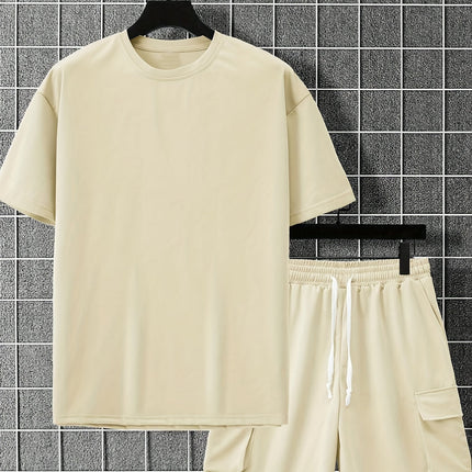 Logan | Oversized T-Shirt & Cargo Shorts Co-ord Set