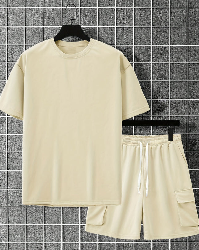 Logan | Oversized T-Shirt & Cargo Shorts Co-ord Set