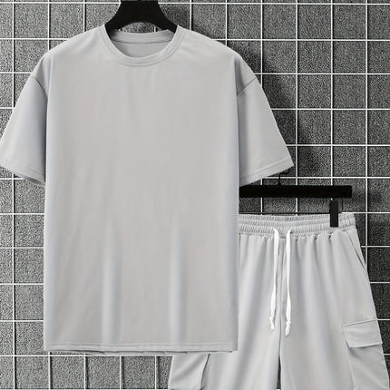 Logan | Oversized T-Shirt & Cargo Shorts Co-ord Set