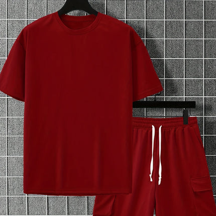 Logan | Oversized T-Shirt & Cargo Shorts Co-ord Set