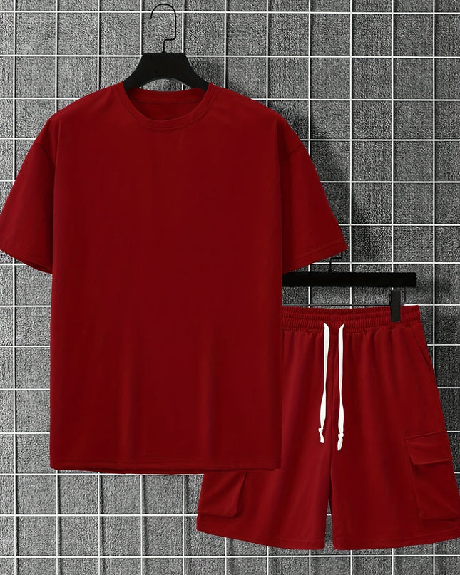 Logan | Oversized T-Shirt & Cargo Shorts Co-ord Set