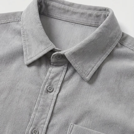 Logan | Relaxed Fit Button Front Shirt with Chest Pocket