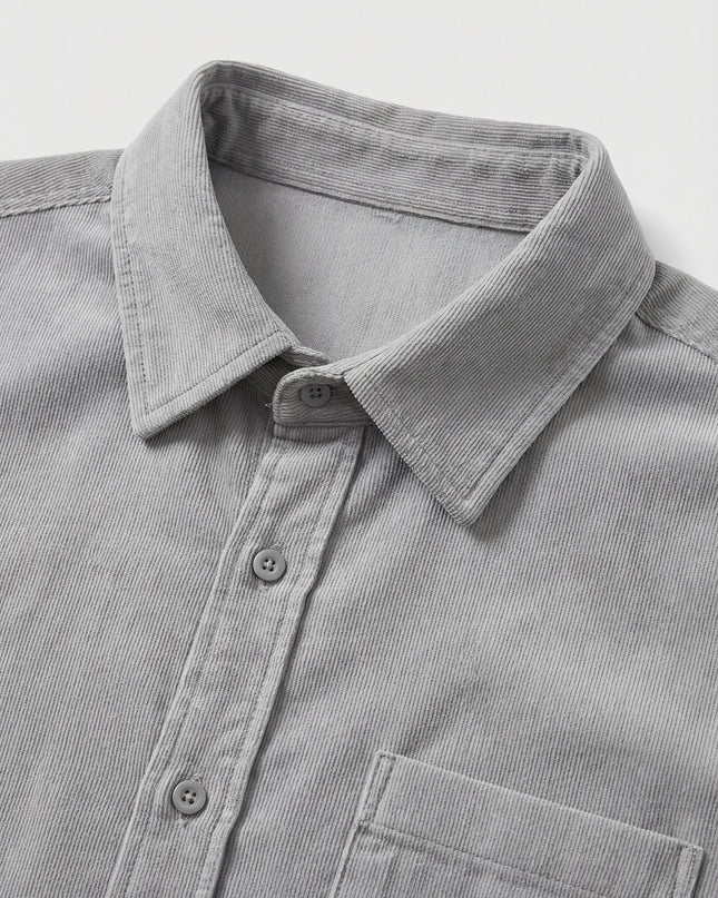 Logan | Relaxed Fit Button Front Shirt with Chest Pocket