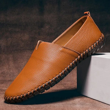Malachy | Pebbled-Grain Slip-On Loafers